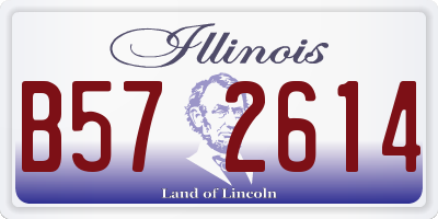 IL license plate B572614