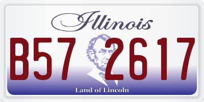 IL license plate B572617