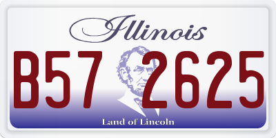 IL license plate B572625
