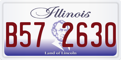 IL license plate B572630