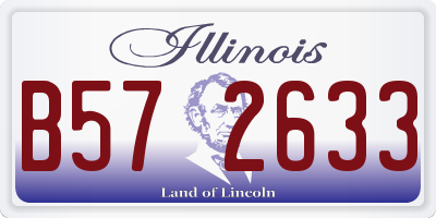 IL license plate B572633