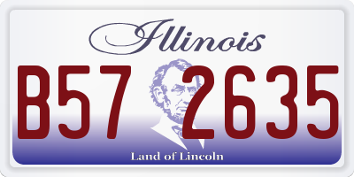 IL license plate B572635