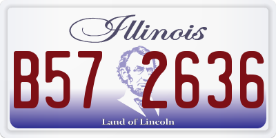 IL license plate B572636