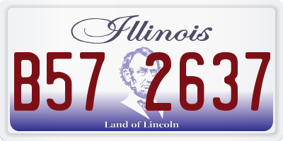 IL license plate B572637