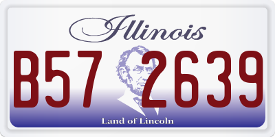 IL license plate B572639