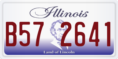 IL license plate B572641