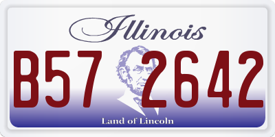 IL license plate B572642