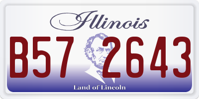 IL license plate B572643