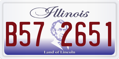 IL license plate B572651