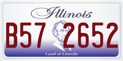IL license plate B572652