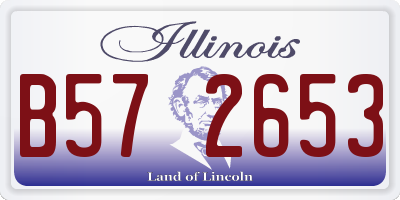 IL license plate B572653