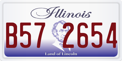 IL license plate B572654
