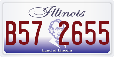 IL license plate B572655