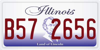 IL license plate B572656