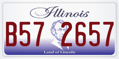 IL license plate B572657