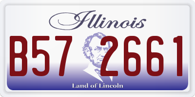IL license plate B572661