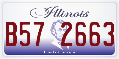 IL license plate B572663