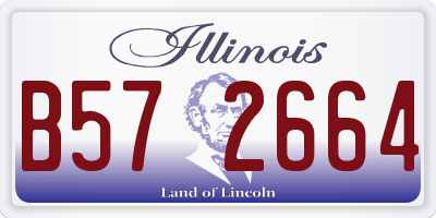 IL license plate B572664