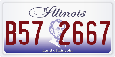 IL license plate B572667