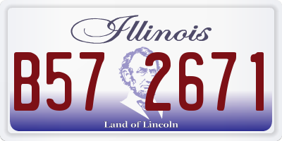 IL license plate B572671