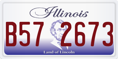 IL license plate B572673