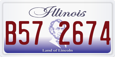 IL license plate B572674