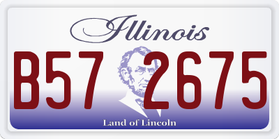 IL license plate B572675