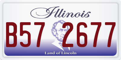IL license plate B572677