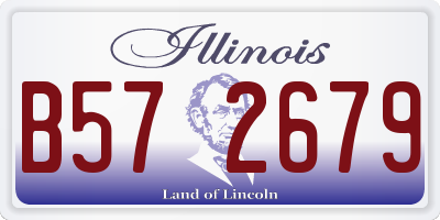 IL license plate B572679