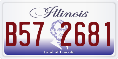 IL license plate B572681