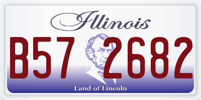 IL license plate B572682