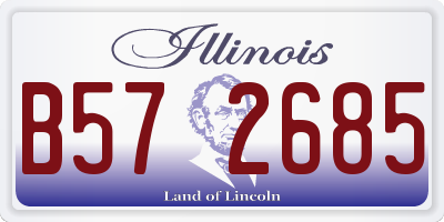 IL license plate B572685