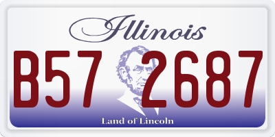 IL license plate B572687