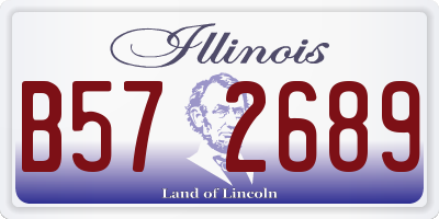 IL license plate B572689