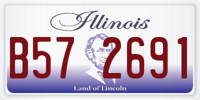 IL license plate B572691