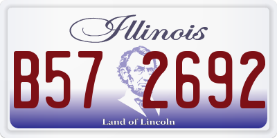 IL license plate B572692