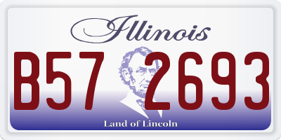 IL license plate B572693