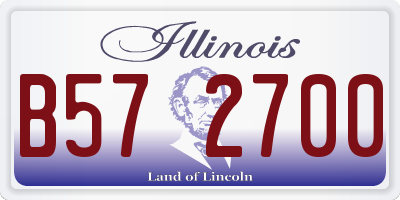 IL license plate B572700