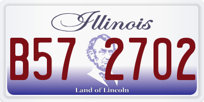 IL license plate B572702