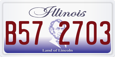 IL license plate B572703
