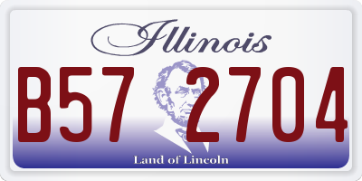 IL license plate B572704