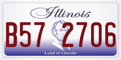 IL license plate B572706