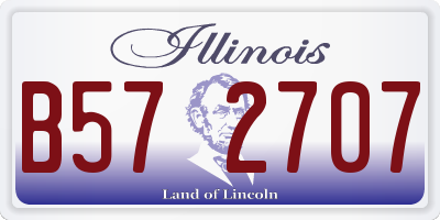 IL license plate B572707