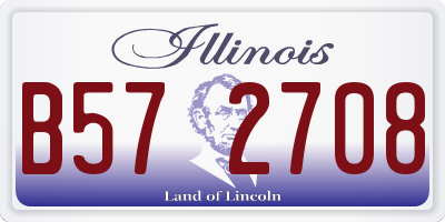 IL license plate B572708