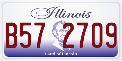 IL license plate B572709