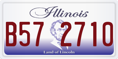 IL license plate B572710