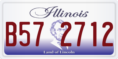 IL license plate B572712