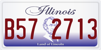 IL license plate B572713