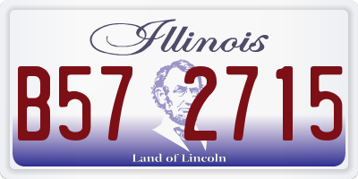 IL license plate B572715