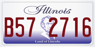 IL license plate B572716
